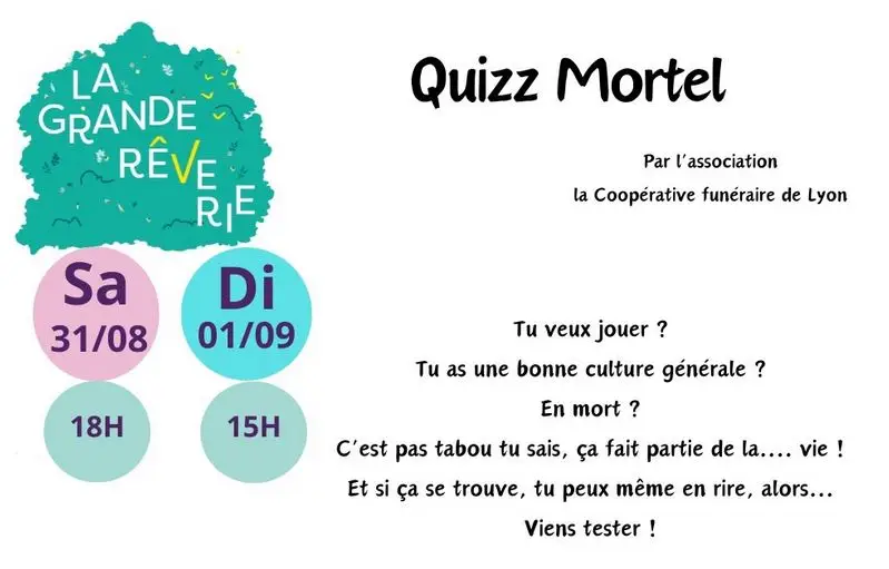 Atelier mortel festival la Grande reverie 2024