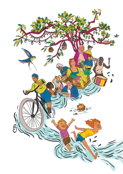 Image cooperative transition